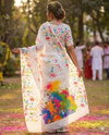 KT 2032 Lilan Digital Print Holi Special Saree Wholesale Suppliers In India